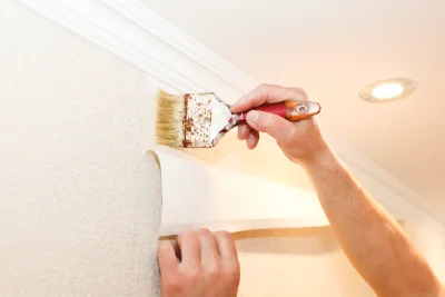 Pose de papier peint à Esches — revêtements muraux et toiles de verre